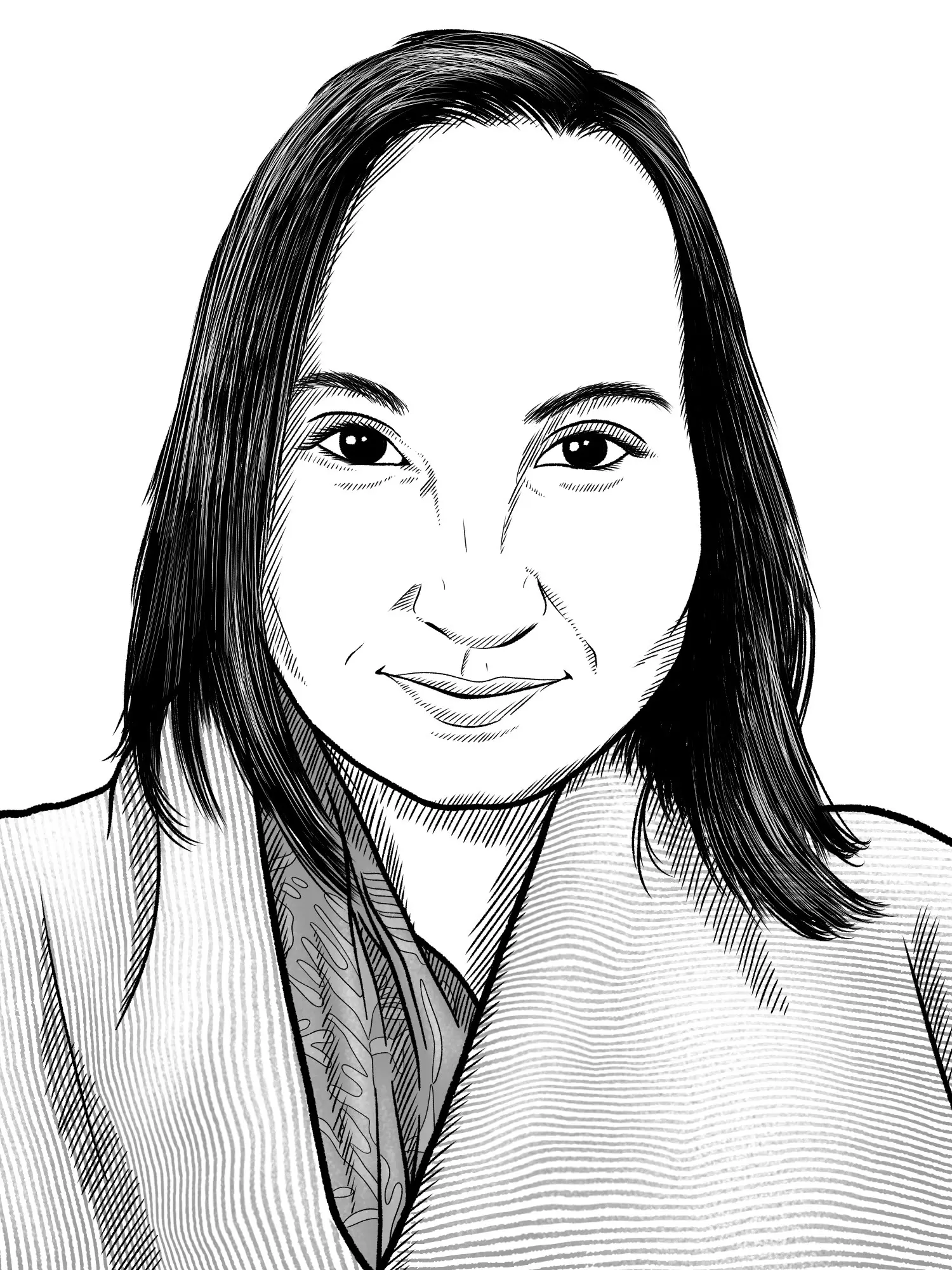 Illustrated portrait of Nell Watson, author of Taming the Machine