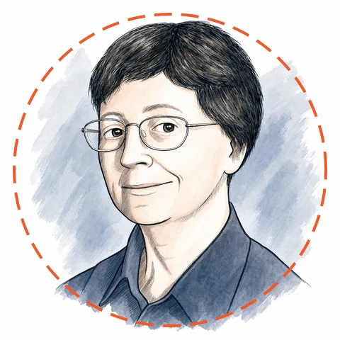 Illustrated portrait of Clare O'Beara
