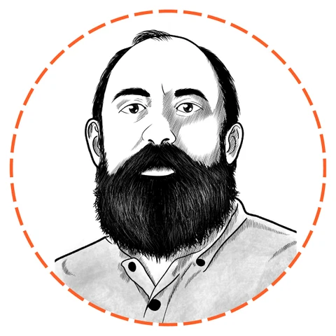 Illustrated portrait of D. P. Prianti