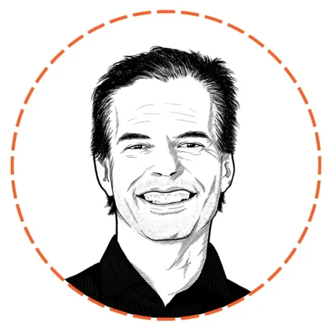 Illustrated portrait of Steve Omohundro